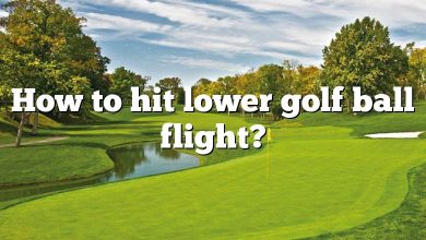 How to hit lower golf ball flight?