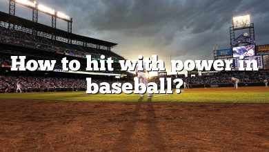 How to hit with power in baseball?