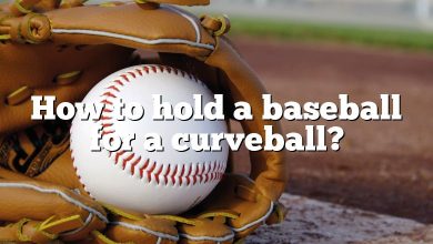How to hold a baseball for a curveball?
