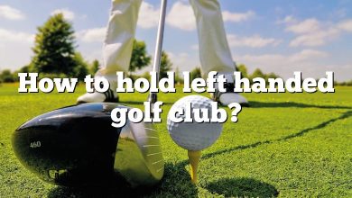 How to hold left handed golf club?