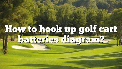 How to hook up golf cart batteries diagram?