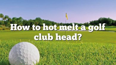 How to hot melt a golf club head?