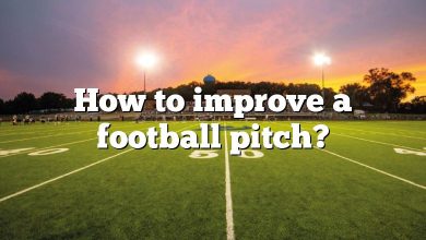 How to improve a football pitch?