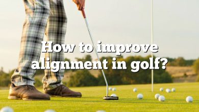 How to improve alignment in golf?