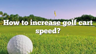 How to increase golf cart speed?