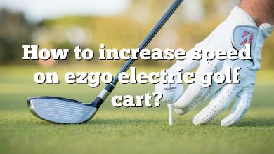 How to increase speed on ezgo electric golf cart?