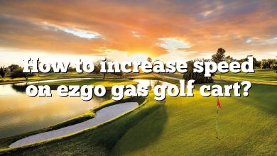 How to increase speed on ezgo gas golf cart?