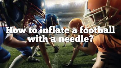 How to inflate a football with a needle?