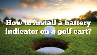 How to install a battery indicator on a golf cart?