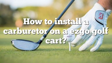How to install a carburetor on a ezgo golf cart?
