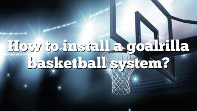 How to install a goalrilla basketball system?