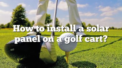 How to install a solar panel on a golf cart?