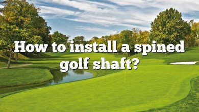 How to install a spined golf shaft?