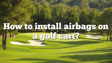 How to install airbags on a golf cart?