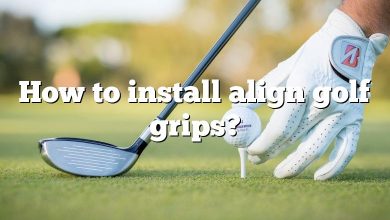 How to install align golf grips?