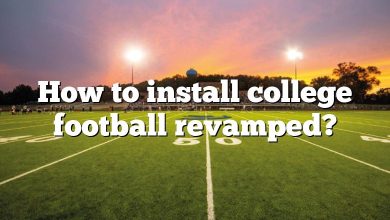 How to install college football revamped?
