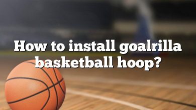 How to install goalrilla basketball hoop?