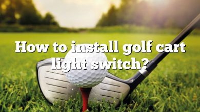 How to install golf cart light switch?