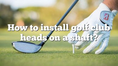 How to install golf club heads on a shaft?