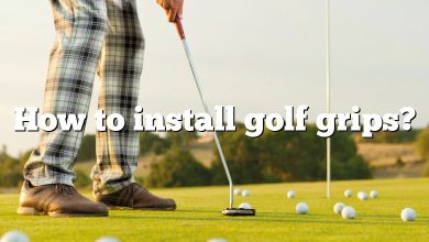 How to install golf grips?