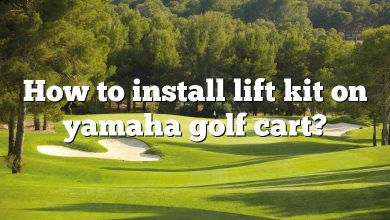 How to install lift kit on yamaha golf cart?