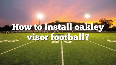 How to install oakley visor football?