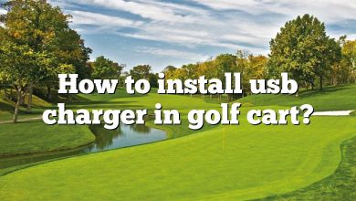 How to install usb charger in golf cart?