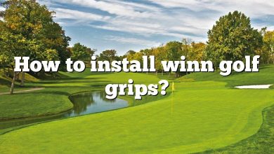 How to install winn golf grips?