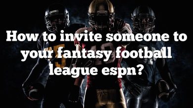 How to invite someone to your fantasy football league espn?