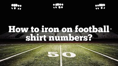 How to iron on football shirt numbers?