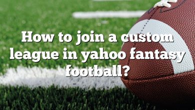 How to join a custom league in yahoo fantasy football?
