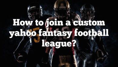 How to join a custom yahoo fantasy football league?