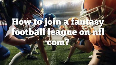 How to join a fantasy football league on nfl com?