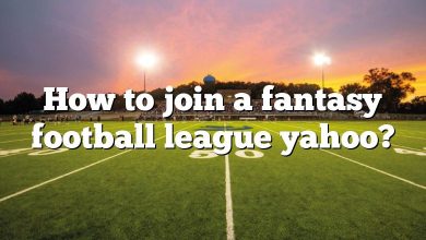 How to join a fantasy football league yahoo?