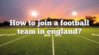 How to join a football team in england?