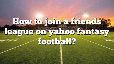 How to join a friends league on yahoo fantasy football?