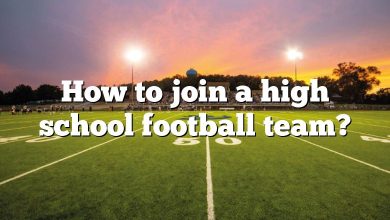 How to join a high school football team?