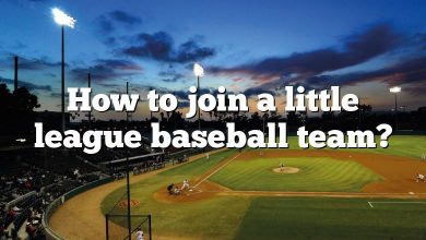 How to join a little league baseball team?
