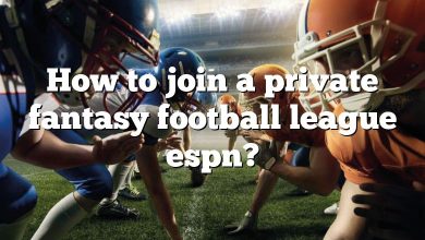 How to join a private fantasy football league espn?