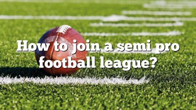 How to join a semi pro football league?