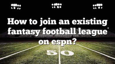 How to join an existing fantasy football league on espn?