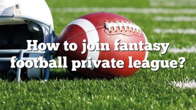 How to join fantasy football private league?