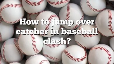 How to jump over catcher in baseball clash?