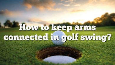 How to keep arms connected in golf swing?