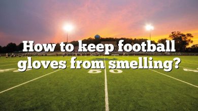 How to keep football gloves from smelling?