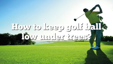 How to keep golf ball low under trees?