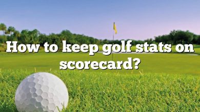 How to keep golf stats on scorecard?