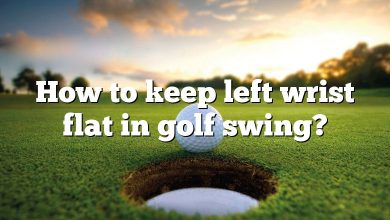How to keep left wrist flat in golf swing?