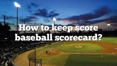 How to keep score baseball scorecard?
