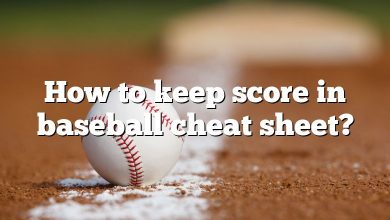 How to keep score in baseball cheat sheet?